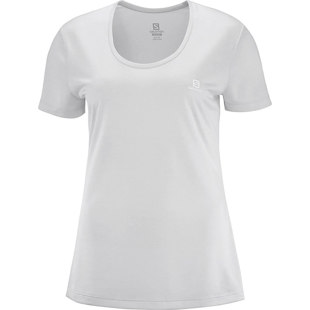 Salomon T-Shirts Dame LyseGrå - AGILE SS W (QHOLC-3415)